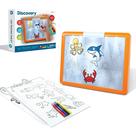Conjunto de 26 peças Tracing Tablet Discovery LED com marcadores laváveis