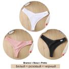 Conjunto de 3 Calcinhas de Algodão Femininas - Cintura Baixa, Estilo Brasileiro e Sexy