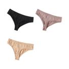 Conjunto De 3 Calcinhas G-String Sem Costura De Cintura Baixa Para Mulheres M-XL Lingerie Íntima