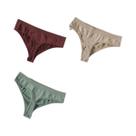 Conjunto De 3 Calcinhas G-String Sem Costura De Cintura Baixa Para Mulheres, Tamanhos M-XL, Lingerie Conjunto De 3 Calcinhas G-String Sem Costura De Cintura Baixa Para Mulheres, Tamanhos M-XL, Lingerie