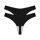 Conjunto de 3 Calcinhas Lingerie Sexy Sem Costura - Cintura Baixa e Costas em T