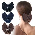 Conjunto de 3 capas de crochê Hair Snood Bun para mulheres TXIN Conjunto de 3 capas de crochê Hair Snood Bun para mulheres TXIN