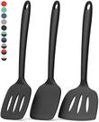 Conjunto de 3 Espátulas de Silicone Resistentes ao Calor Coukre