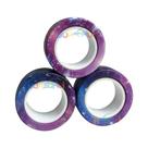 Conjunto de 3 Giradores Magnéticos Coloridos - Brinquedo Antiestresse para Alívio da Ansiedade