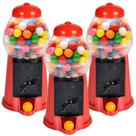 Conjunto de 3 Gumball Machine ArtCreativity para crianças com banco de moedas