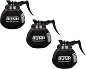 Conjunto de 3 Jarras para Café Genéricas de 12 Xícaras Pretas