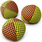 Conjunto de 3 Juggling Balls speevers Xballs com estojo de transporte amarelo-alaranjado