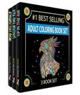 Conjunto de 3 Livros para Colorir Creatively Calm Studios - Para Adultos