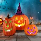 Conjunto de 3 luzes LED Jack-O-Lantern Lights Brightdeck