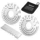 Conjunto de 3 Medidores de Espessura para Fios e Chapas Metálicas Spurtar Conjunto de 3 Medidores de Espessura para Fios e Chapas Metálicas Spurtar