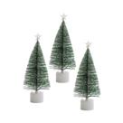 Conjunto De 3 Mini Árvores De Natal LED Coloridas Artificiais Para Mesa Com Bases Conjunto De 3 Mini Árvores De Natal LED Coloridas Artificiais Para Mesa Com Bases