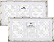 Conjunto de 3 molduras para fotos YiPinYin 3-2x3" em prata multimetal