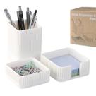 Conjunto de 3 organizadores de mesa e acessórios EcoBioPrint