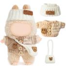 Conjunto de 3 peças de crochê feito à mão Clothes for LABUBU Doll