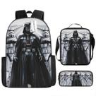 Conjunto de 3 peças de mochila escolar infantil de desenho animado Darth Vader Conjunto de 3 peças de mochila escolar infantil de desenho animado Darth Vader