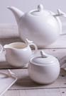 Conjunto De 3 Peças Em Porcelana Para Café Chá Birds Branco