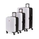Conjunto de 3 peças expansível Luggage SwissGear Duet Hardside preto/branco