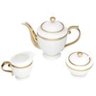 Conjunto De 3 Peças Para Chá De Porcelana Branco Paddy Wolff Conjunto De 3 Peças Para Chá De Porcelana Branco Paddy Wolff