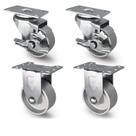 Conjunto de 3 polegadas da Industrial Casters Handsammu com capacidade de 4.635 kg