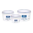(Conjunto de 3) Recipiente para alimentos com tampa de rosca hermética Lustroware 250 mL, 500 mL, 750 mL