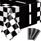 Conjunto de 3 Toalhas de Mesa de Festa de Aniversário - Tema Carros de Corrida