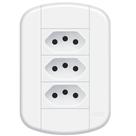 Conjunto de 3 Tomadas 2p+t 10a-250 Volts Blanc Mais 11239214 Fame Conjunto 3 Tomada Padrao 2p+t Conjunto de 3 Tomadas 2p+t 10a-250 Volts Blanc Mais 11239214 Fame Conjunto 3 Tomada Padrao 2p+t