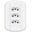 Conjunto de 3 Tomadas 2P+T 10A/250 Volts Blanc Mais - 11239214 - FAME Conjunto de 3 Tomadas 2P+T 10A/250 Volts Blanc Mais - 11239214 - FAME