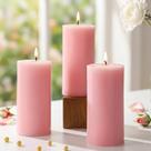 Conjunto de 3 velas perfumadas Uniteland Pink Rose (105h)