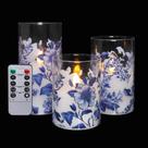 Conjunto de 3 Velas Sin Llama REVELBUNNY con Control Remoto y Temporizador