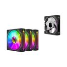 Conjunto de 3 Ventiladores ARGB de 120mm Teucer Prism12025 - Iluminação Cíclica em Espelho - 5V 3Pin Conjunto de 3 Ventiladores ARGB de 120mm Teucer Prism12025 - Iluminação Cíclica em Espelho - 5V 3Pin