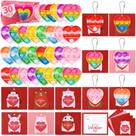 Conjunto de 30 chaveiros Heart Pop para crianças