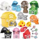 Conjunto de 30 peças Farm Animal Toys Grarain Little People para crianças