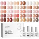 Conjunto de 33 Esmaltes GAOY Jelly Gel - Tons Rosa e Nude