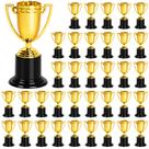 Conjunto de 36 troféus mini dourados de plástico ZZYFGH, 10 cm