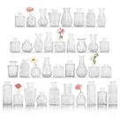Conjunto de 36 vasos de vidro HAISIWLKJ Vintage Clear Flower Vase