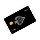 Conjunto De 4 Adesivos Impermeáveis Ace of Spade Para Cartão De Crédito E Passes De Ônibus - Conjunto De 4 Adesivos Impermeáveis Ace of Spade Para Cartão De Crédito E Passes De Ônibus -