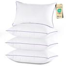 Conjunto de 4 almofadas JOLLYVOGUE Queen Size, laváveis e macias