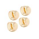 Conjunto de 4 Anéis para Guardanapo de Aço Circle Dourado 4,5cm - Lyor Conjunto de 4 Anéis para Guardanapo de Aço Circle Dourado 4,5cm - Lyor