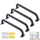 Conjunto de 4 Barras de Macaco de Metal BiJun 43 cm Preto