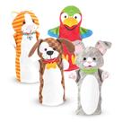 Conjunto de 4 bonecos de mão Melissa & Doug Playful Pets