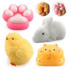 Conjunto de 4 Brinquedos Squishy de Animais mpoakid, Macios e Sensoriais