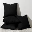 Conjunto de 4 capas de almofada Topfinel Decorative Black (45x45cm)