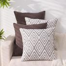 Conjunto de 4 capas de almofadas decorativas HPUK, 50x50cm, naturais