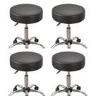 Conjunto de 4 capas de banco de bar em PU impermeável HAOYONG, pretas de 30 a 38 cm