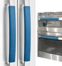 Conjunto de 4 capas de maçaneta de porta de geladeira Luludamier em azul marinho