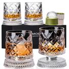 Conjunto de 4 Copos de Whisky NORIMODA Giratórios 280ml Conjunto de 4 Copos de Whisky NORIMODA Giratórios 280ml