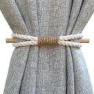 Conjunto de 4 cordas de juta Curtain Holdbacks WARMTONE Boho Tiebacks