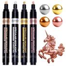 Conjunto de 4 cores Marker Pen Resiners Mirror Chrome Metallic
