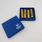 Conjunto de 4 descansos para talhares de Bambu dourado Wolff Conjunto de 4 descansos para talhares de Bambu dourado Wolff