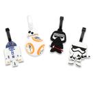 Conjunto de 4 etiquetas de bagagem de silicone Star Wars Finex